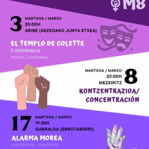 Día internacional Mujer 8M Aribe Mezkiritz